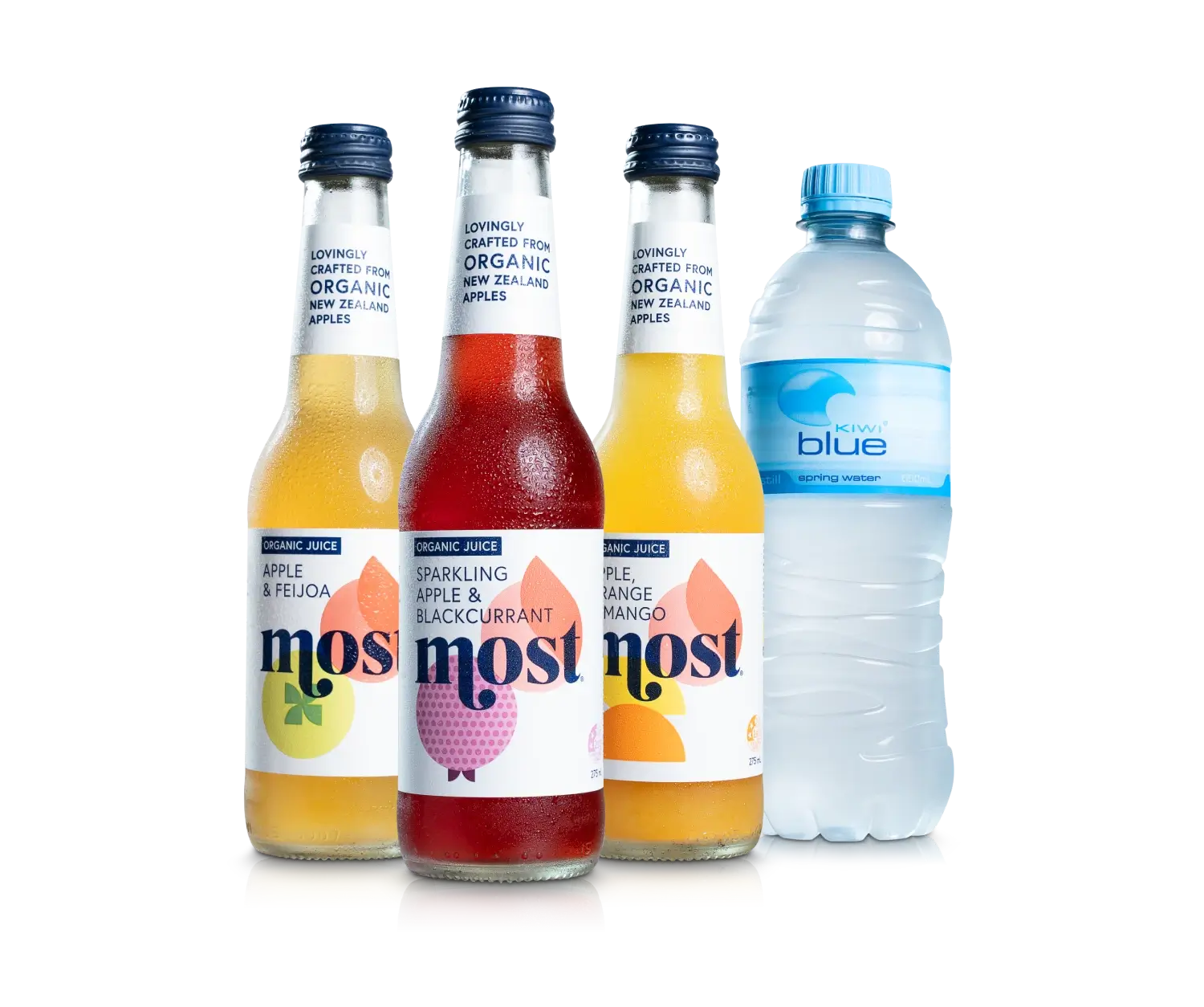 Range of Organic Juices and Water